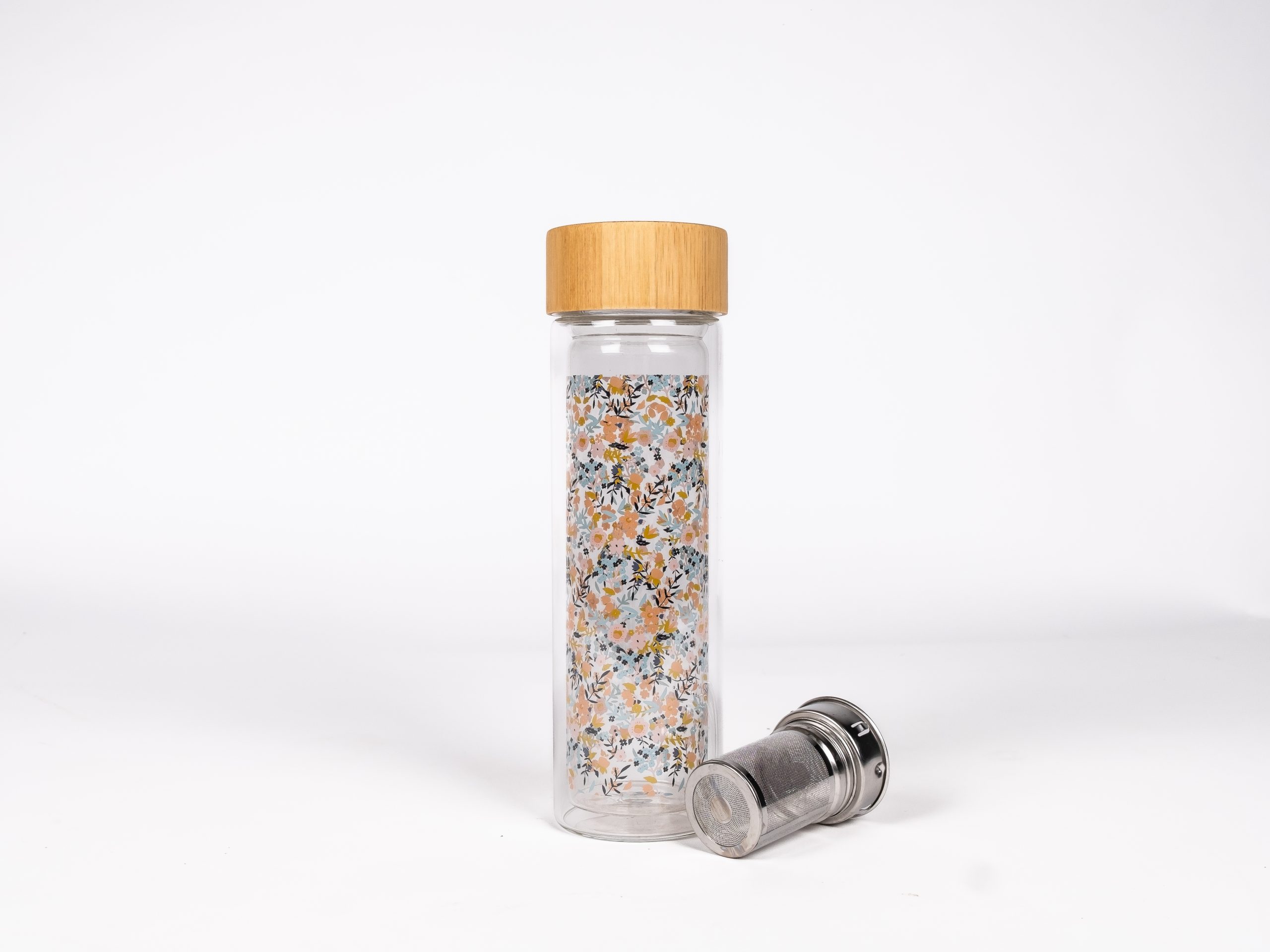 Bouteille à infusion – Motif Fleuri | Les grains du drakkar Bouteille à infusion - Motif Fleuri