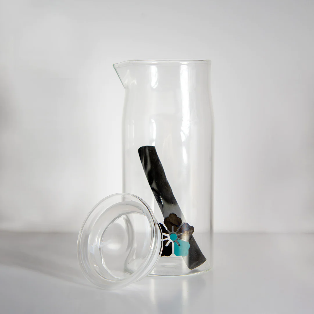La Carafe 1L + 1 binchotan 1L taille S | Les grains du drakkar La Carafe 1L + 1 binchotan 1L taille S