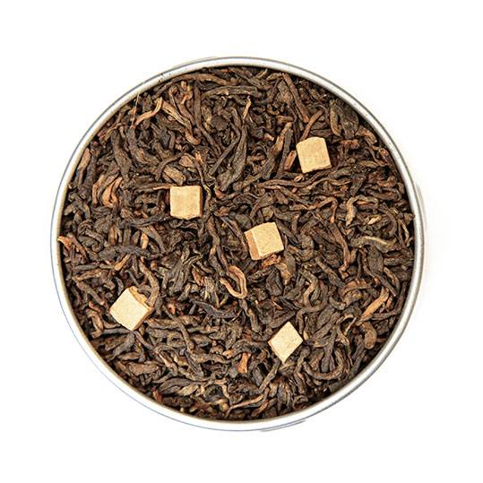 Pu Erh Vanille Caramel / Thé sombre | Les grains du drakkar Pu Erh Vanille Caramel / Thé sombre