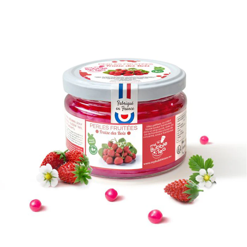 Perles de fruit 240g – Fraise des Bois | Les grains du drakkar Perles de fruit 240g - Fraise des Bois