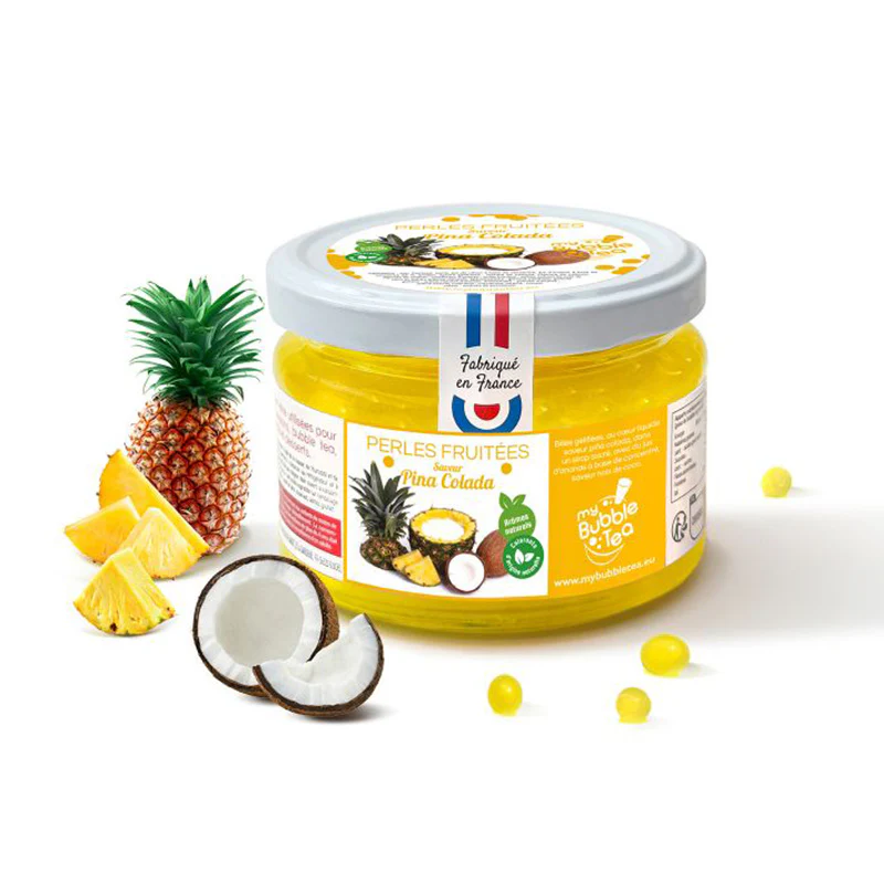 Perles de fruit 240g – Pina Colada | Les grains du drakkar Perles de fruit 240g - Pina Colada