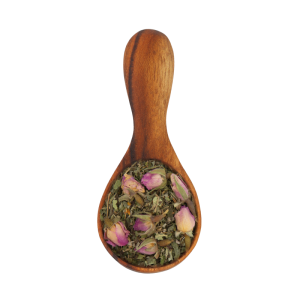 Potion Jouvance - Feuilles de mûrier, de mélisse, tilleul, bouton de rose, morceaux de gingembre et curcuma