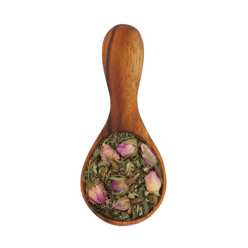 Potion Jouvance – Feuilles de mûrier, de mélisse, tilleul, bouton de rose, morceaux de gingembre et curcuma | Les grains du drakkar Potion Jouvance - Feuilles de mûrier, de mélisse, tilleul, bouton de rose, morceaux de gingembre et curcuma